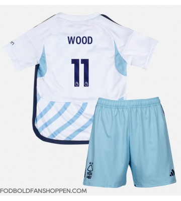 Nottingham Forest Chris Wood #11 Udebanetrøje Børn 2023-24 Kortærmet (+ Korte bukser)